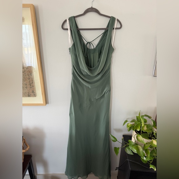 Azazie Rylina Eucalyptus Bridesmaid Dress - Picture 4 of 6